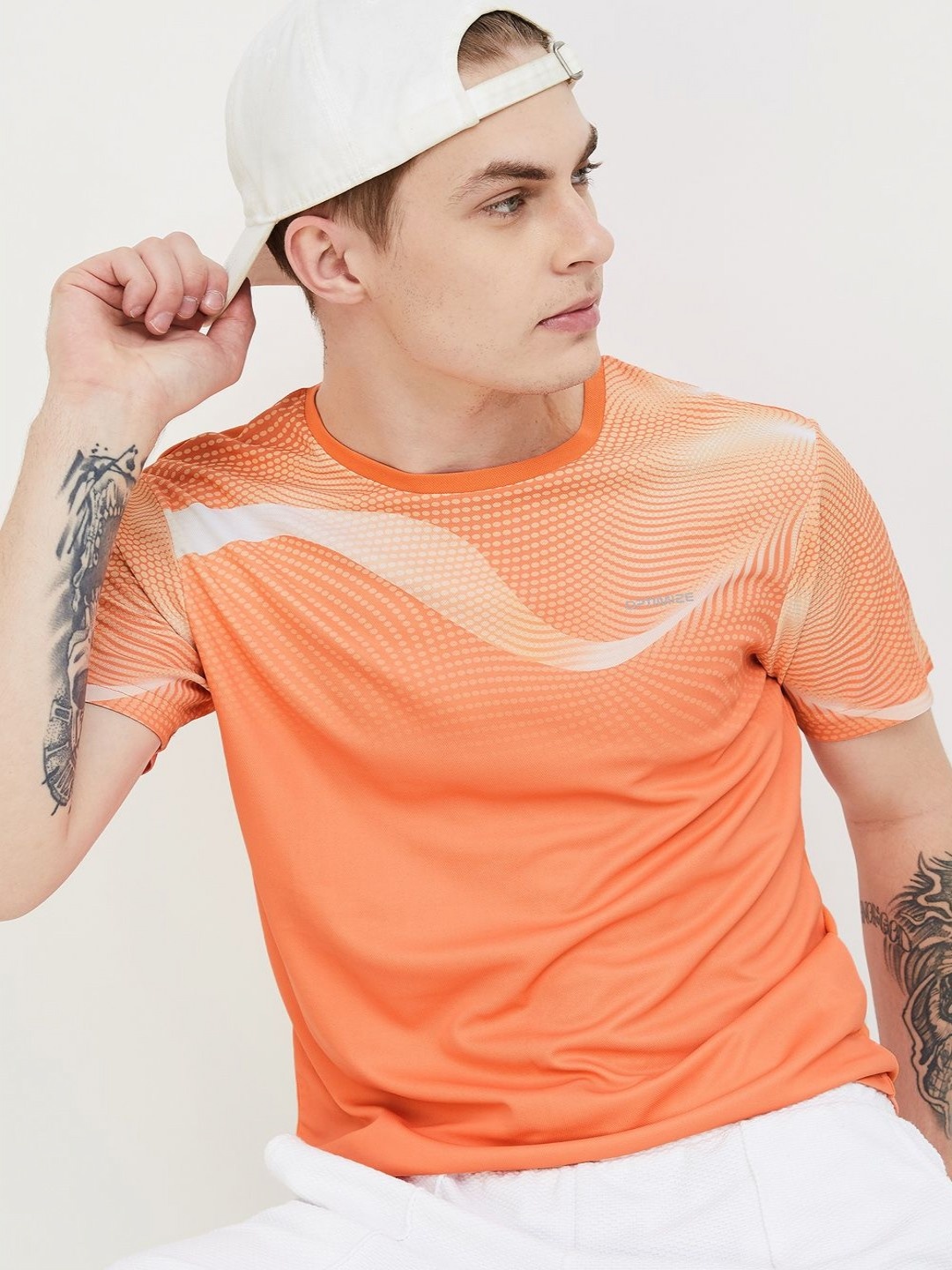 

Fame Forever by Lifestyle Men Graphic Printed Round Neck Polyester Tshirt, Orange