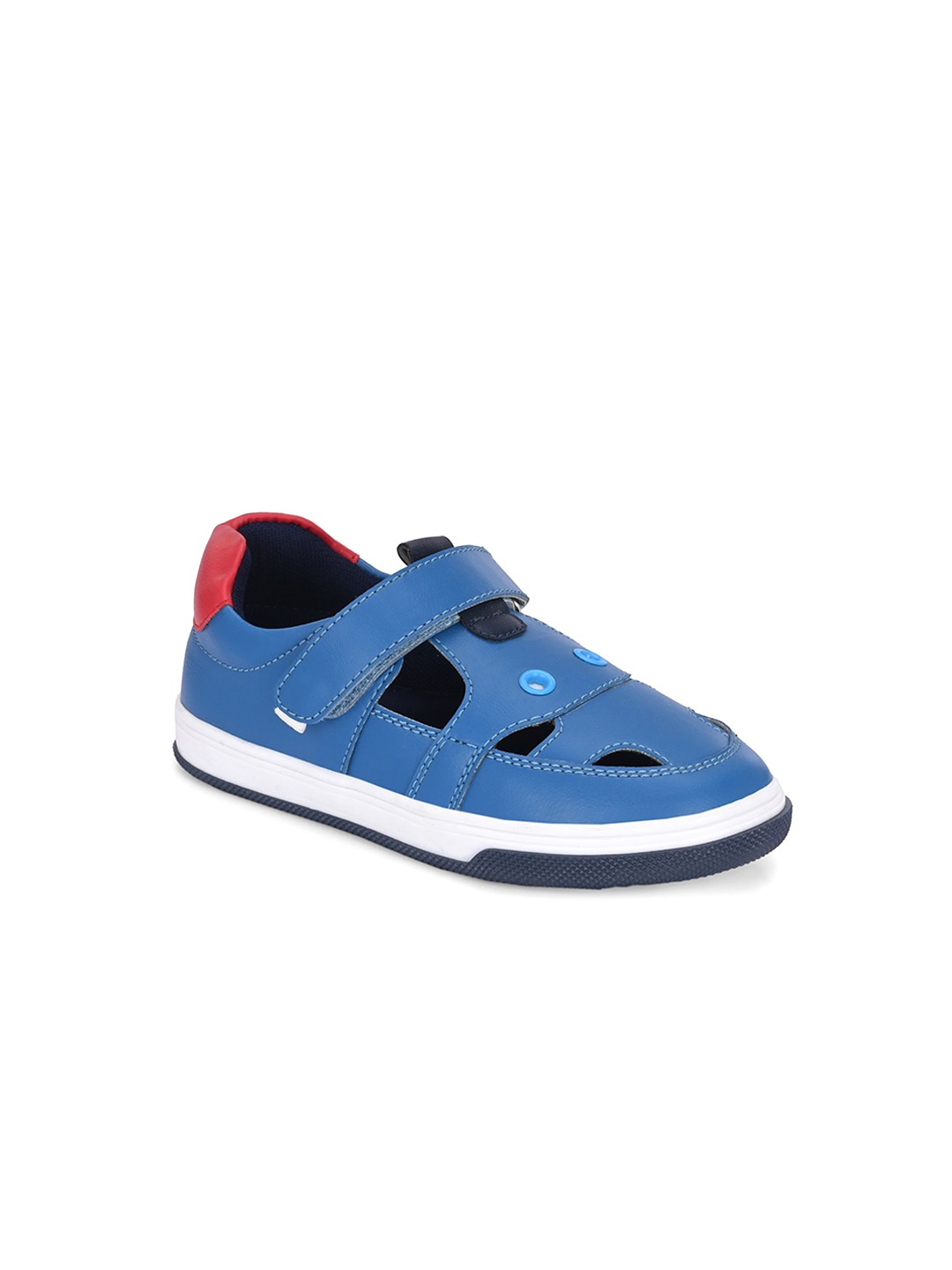 

TUSKEY Unisex Kids PU Round Toe Sneakers, Blue