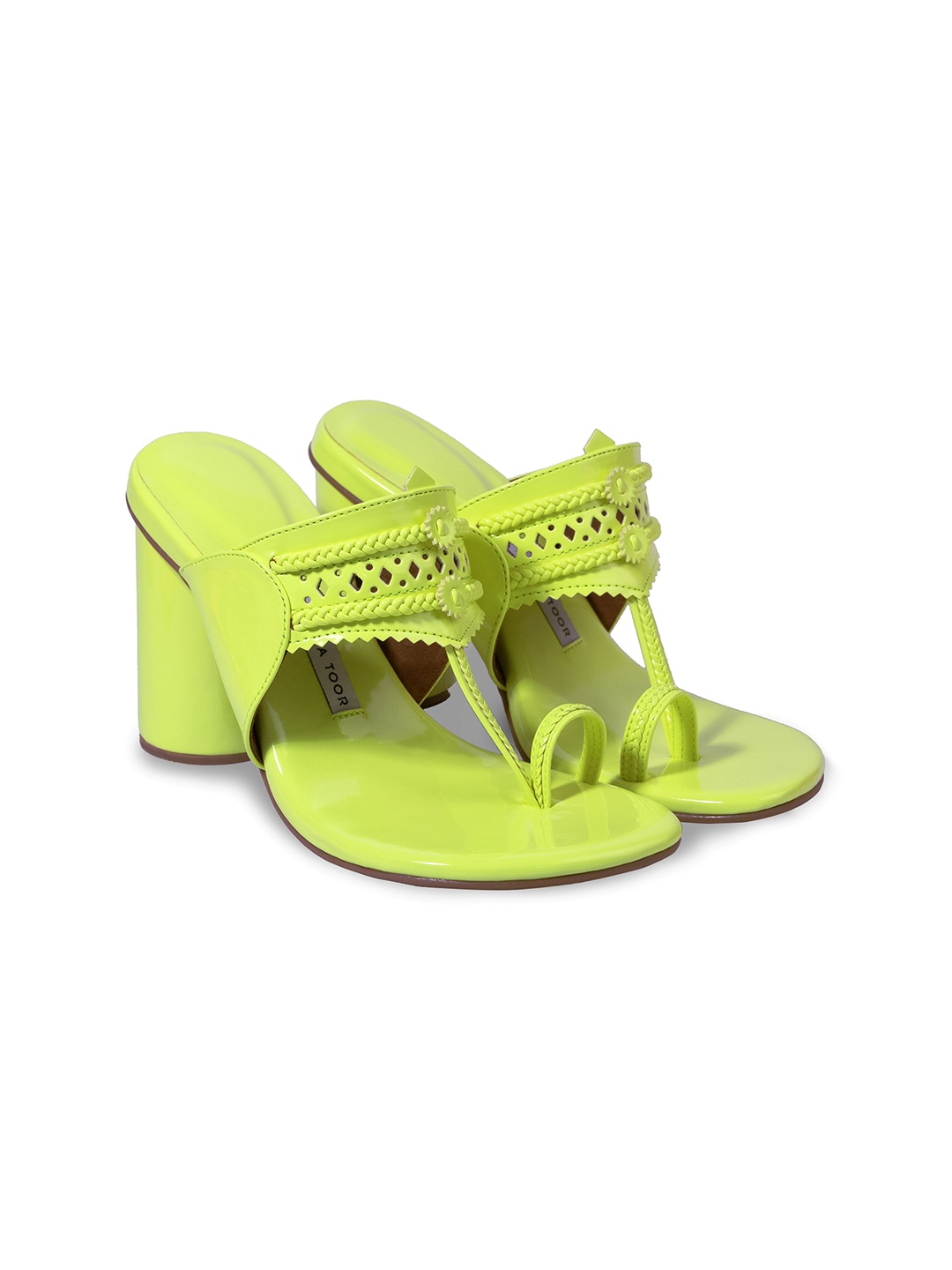 

Aprajita Toor Women Embellished Party Block Sandals, Green