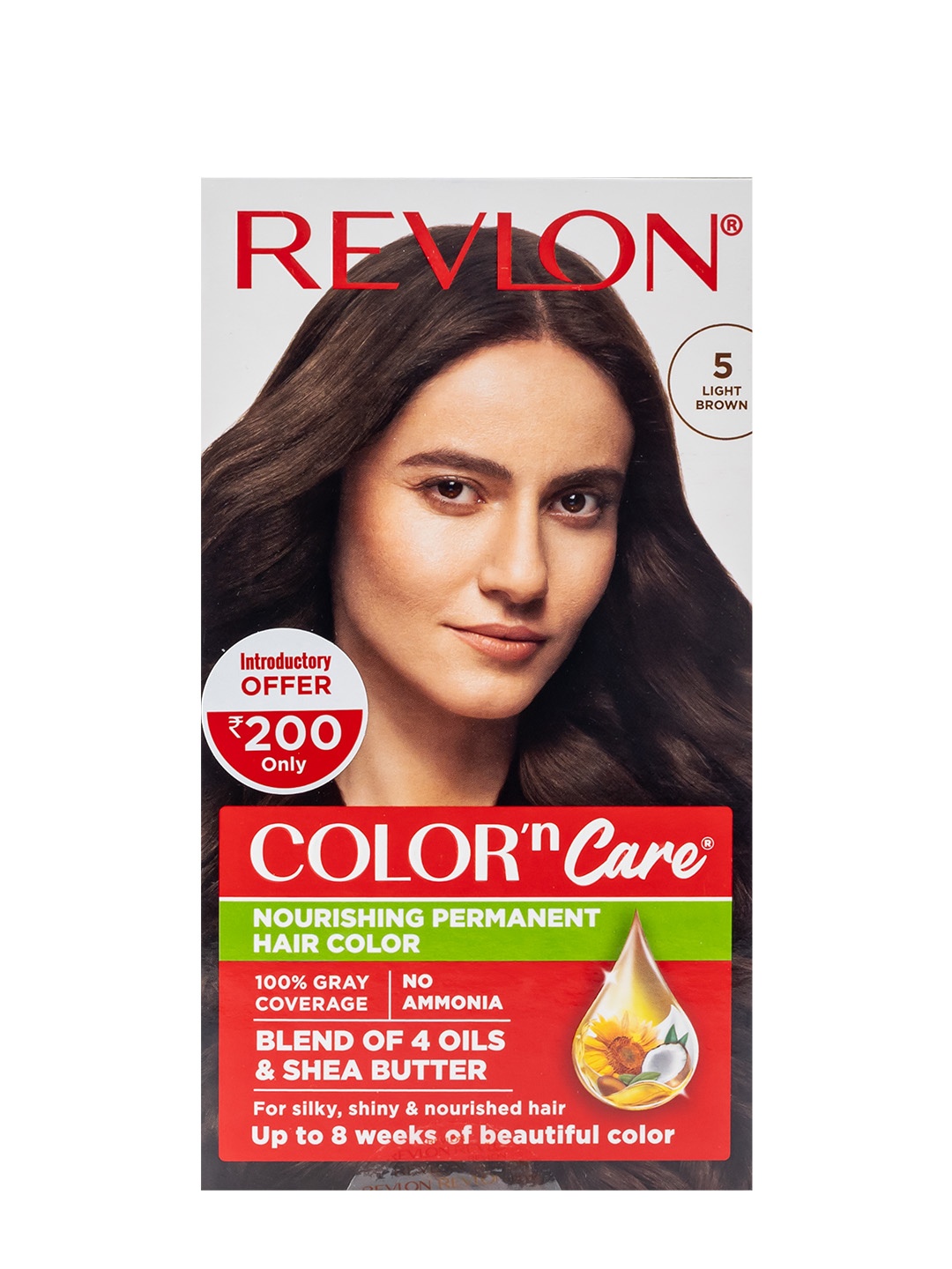 

Revlon Color n Care Nourishing Permanent Hair Colour with Shea Butter - Light Brown 5