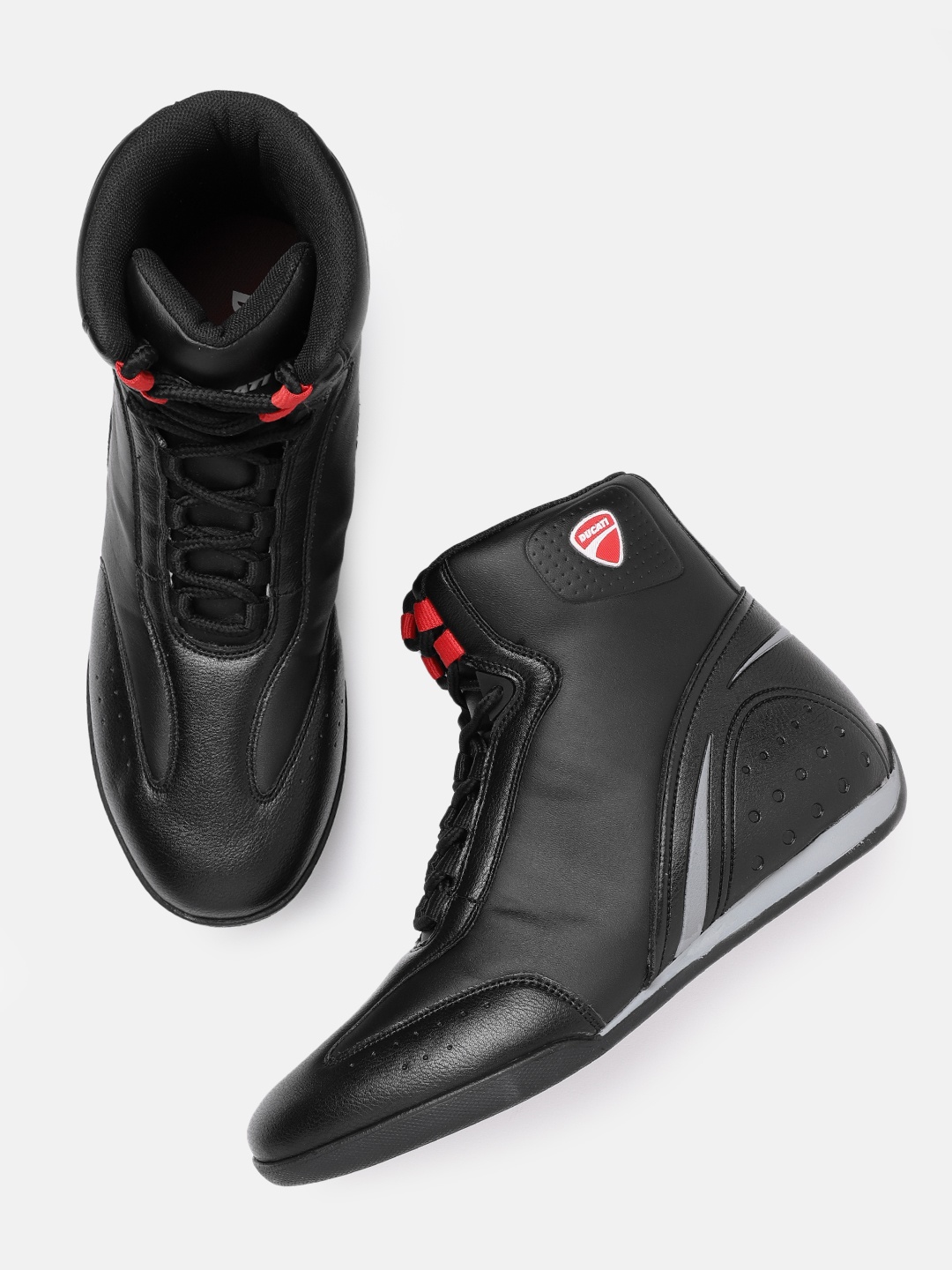 

Ducati Men Mid-Top Sneakers, Black