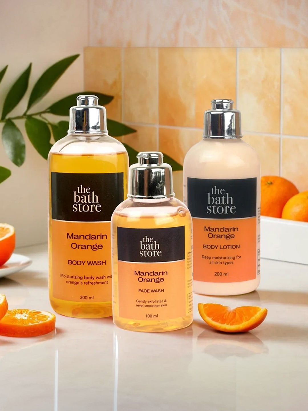 

The Bath Store 3 Pcs Mandarin Orange Combo Of Body Lotion, Face Wash & Body Wash