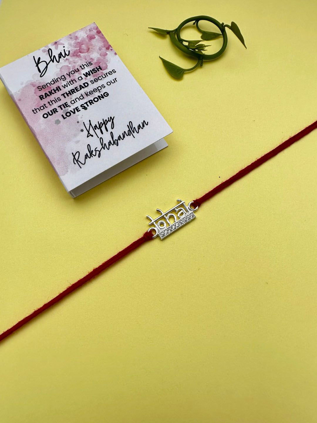 

JUPRA 925 Sterling Silver Bhai Brother Rakhi Gift Set