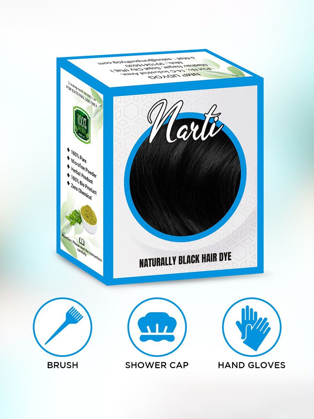 

NARTI Nourishing Henna Hair Color- Naturally Black- 60g