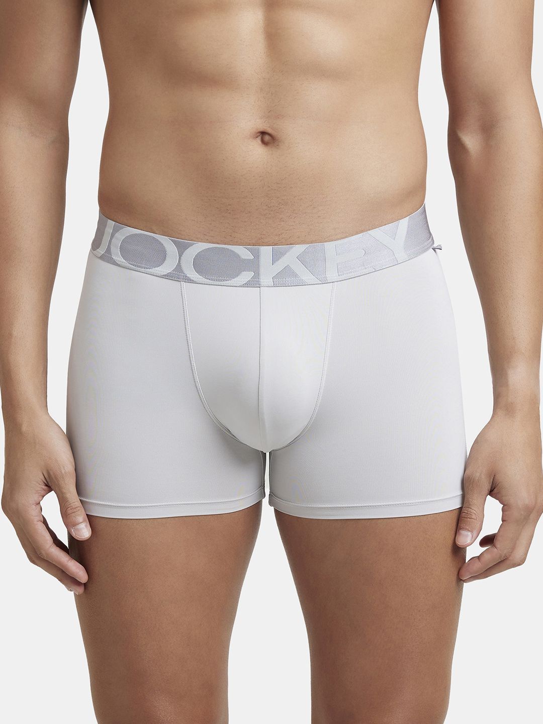 

Jockey Tactel Microfiber Elastane Stretch Trunk with Moisture Move Properties-IC28, Grey