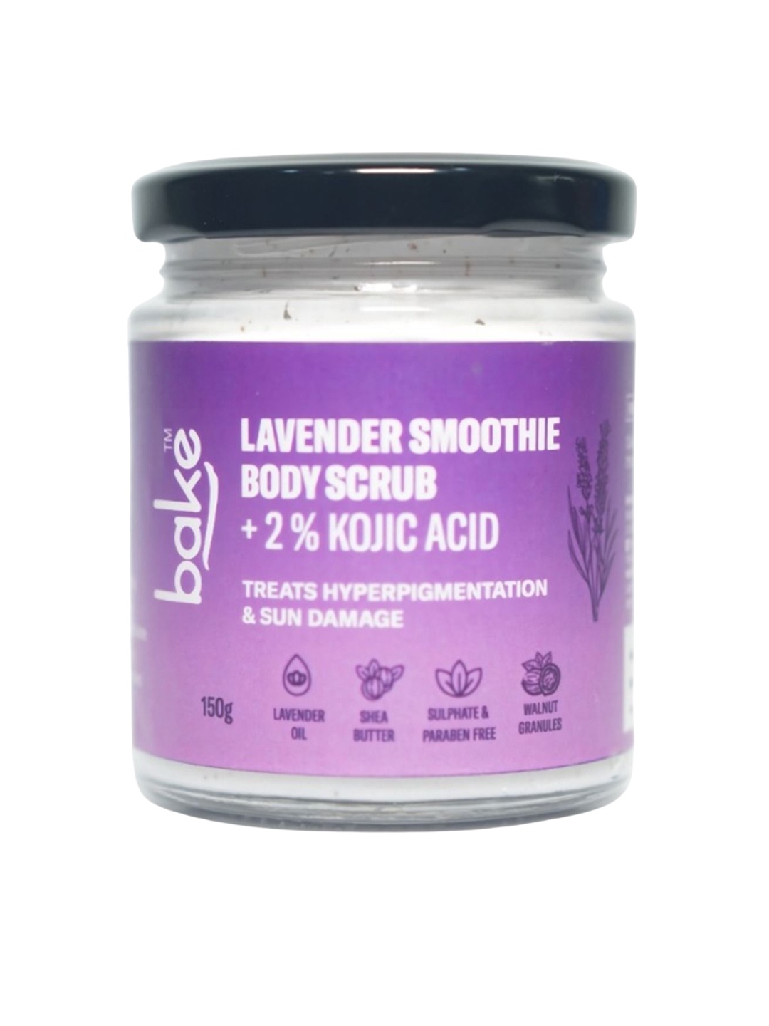 

BAKE Shea Butter 2% Kojic Acid Lavender Smoothie Body Scrub - 150 g