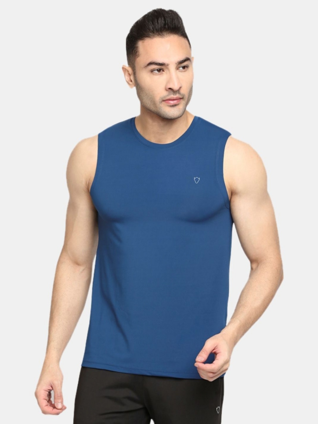 

Lovable Sport Men Dri-FIT Cut Outs T-shirt, Blue