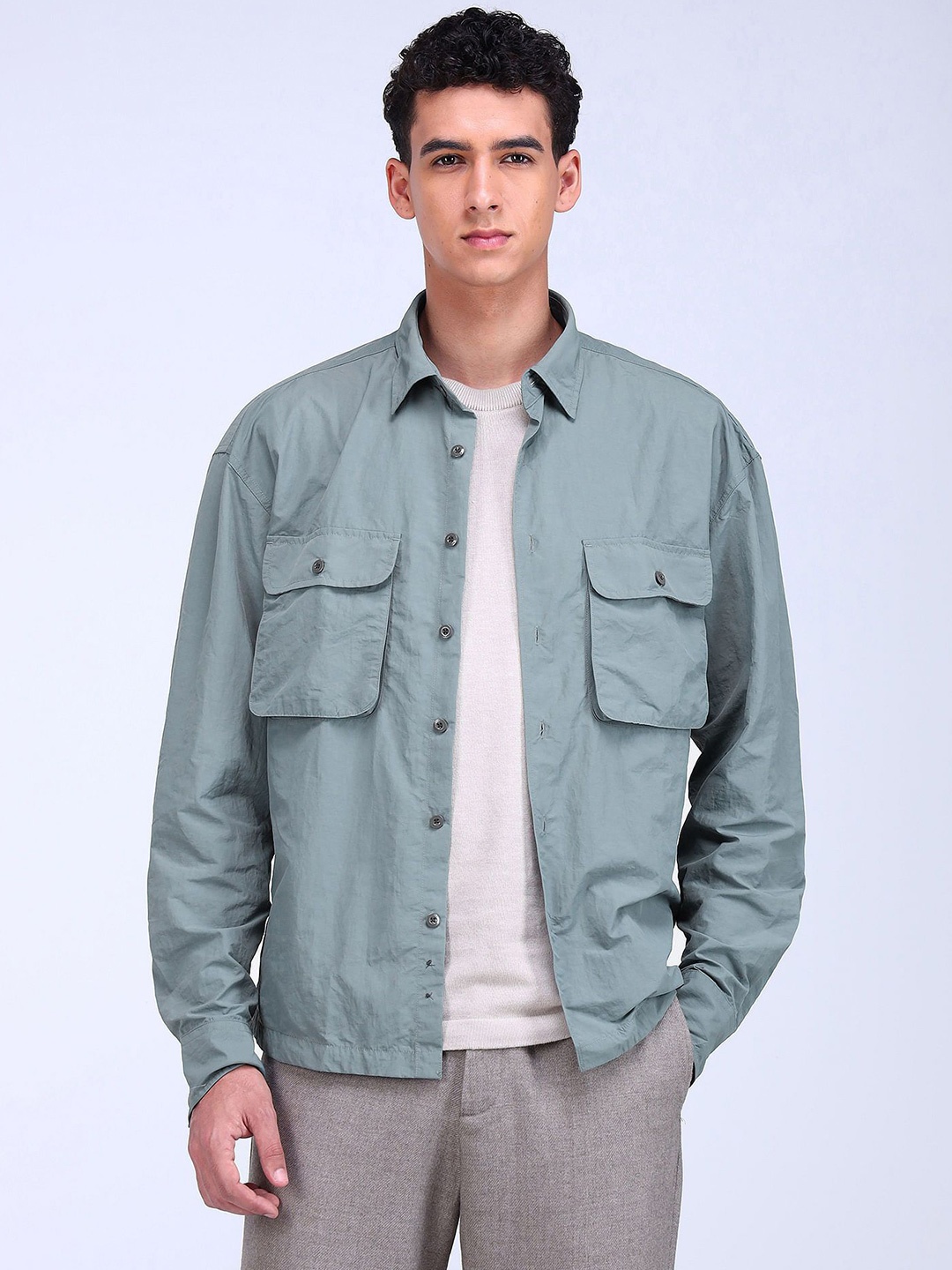 

Flying Machine Men Opaque Casual Shirt, Blue
