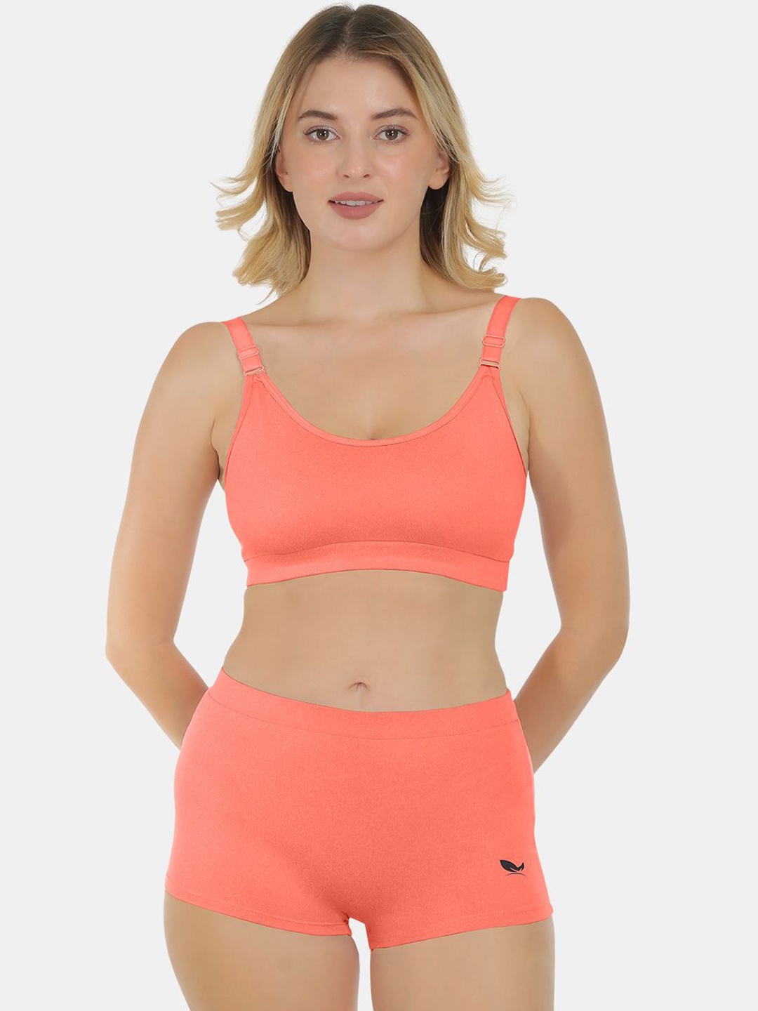 

POOJA RAGENEE Non Padded Non Wired Lingerie Set ST12_1P_CRL_30B-Coral