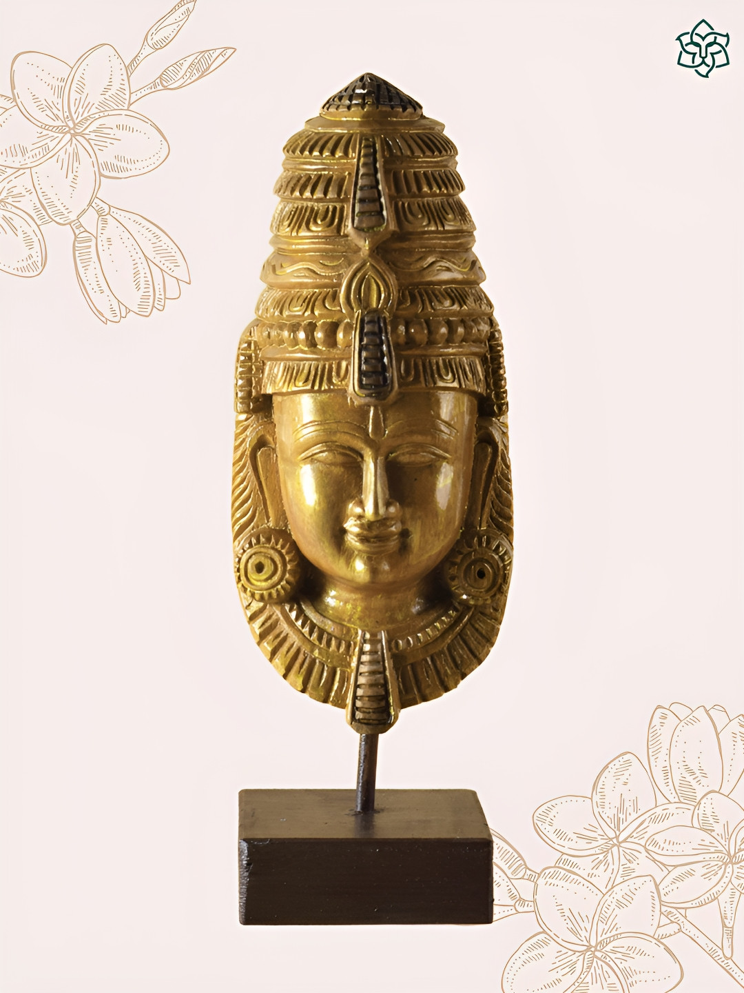 

MAATIR DESIGNS Gold-Toned Religious Figurine Showpiece
