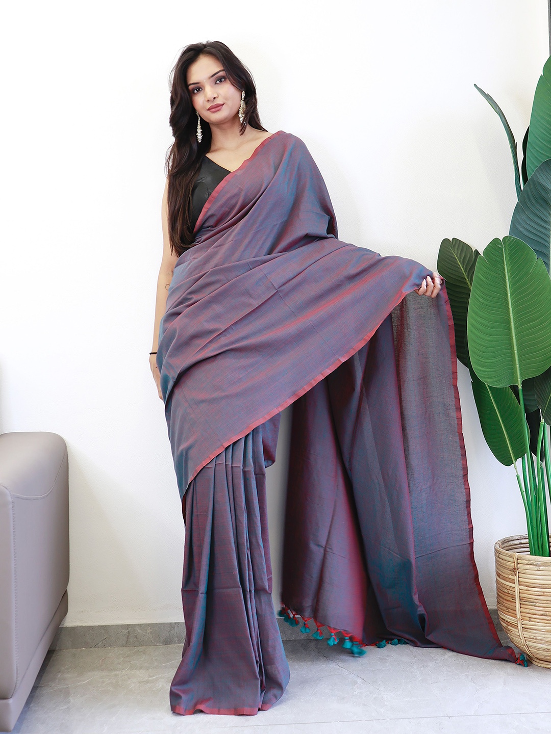 

Anouk Saree, Grey