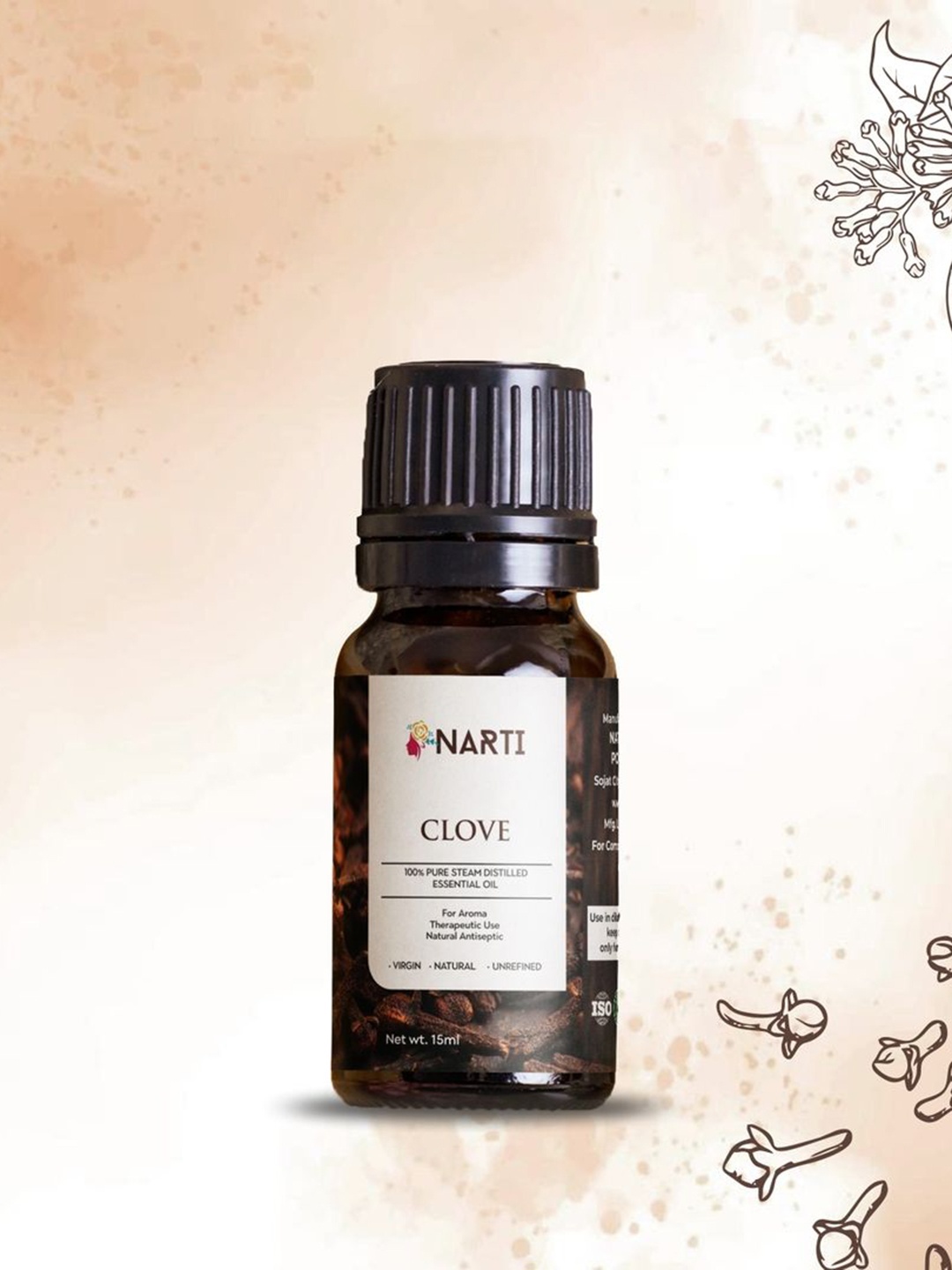 

NARTI Clove Essential Oil - 15ml, Brown