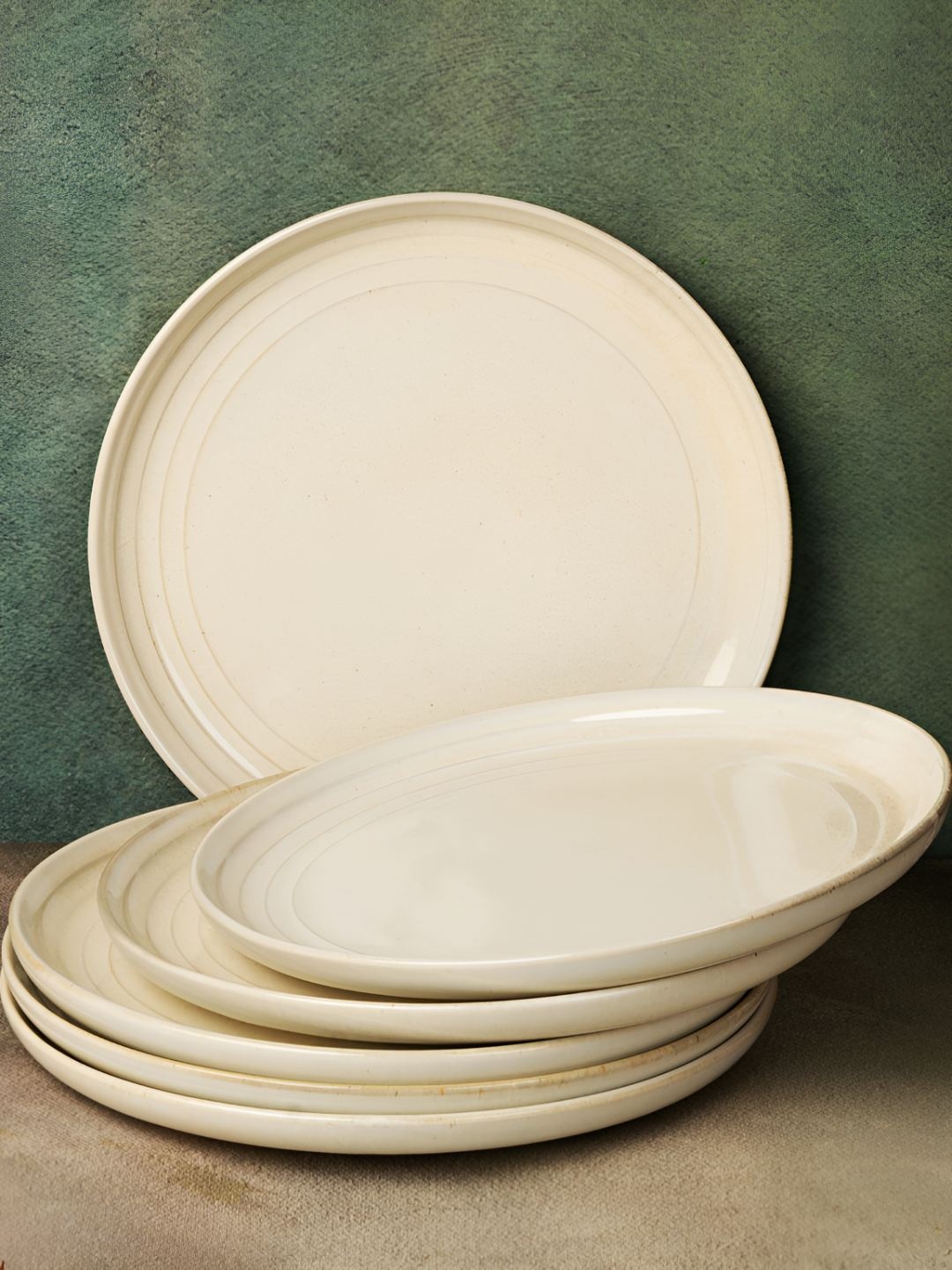 

BODHI HOUSE Set of 6 White Solid Porcelain Plates