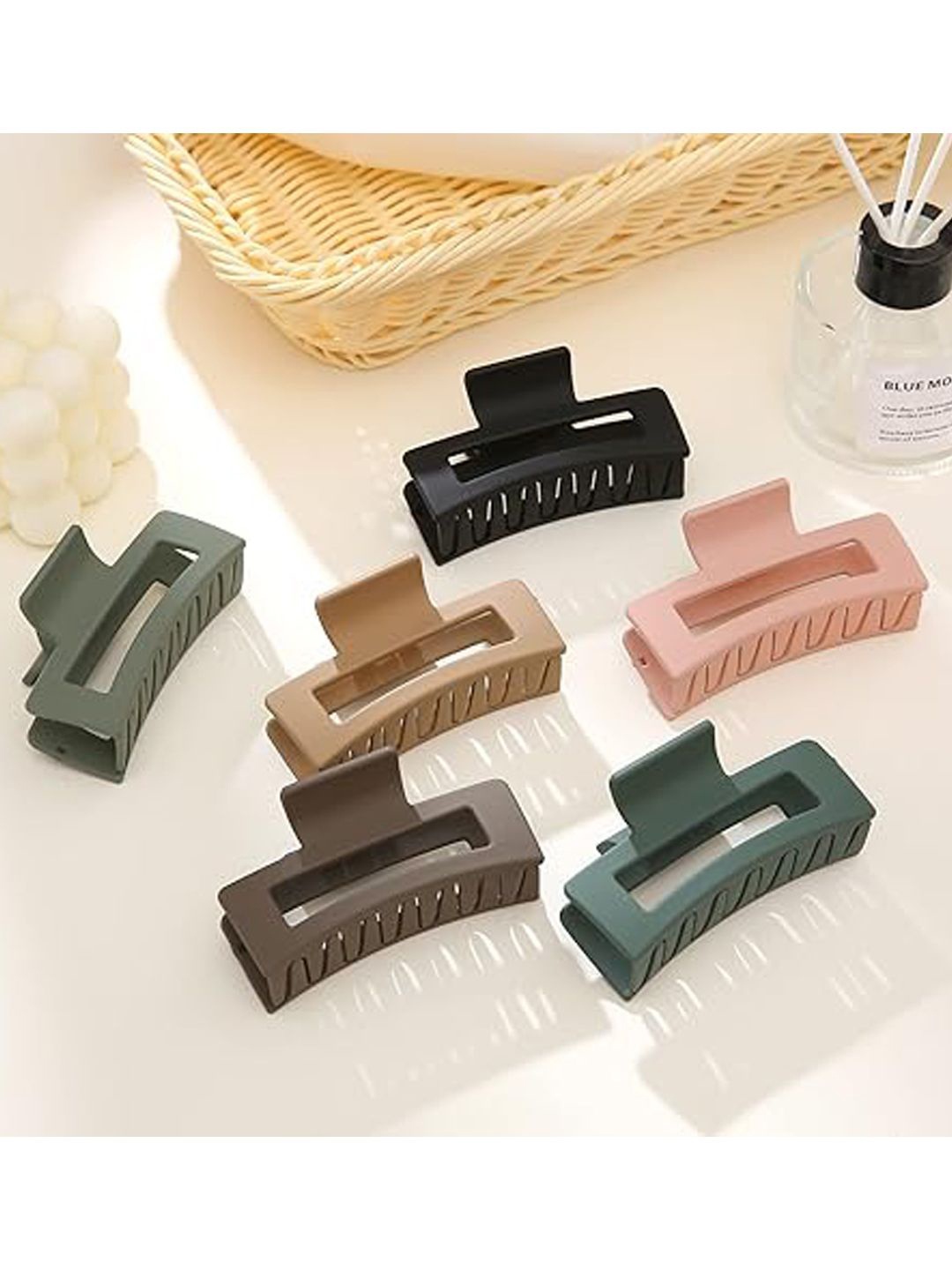 

Xivir Set Of 6 Women Claw Clips, Black