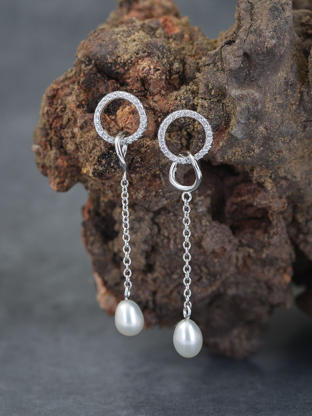 

Ornate Jewels 925 Sterling Silver 7 MM Freshwater Pearl Stud Earrings