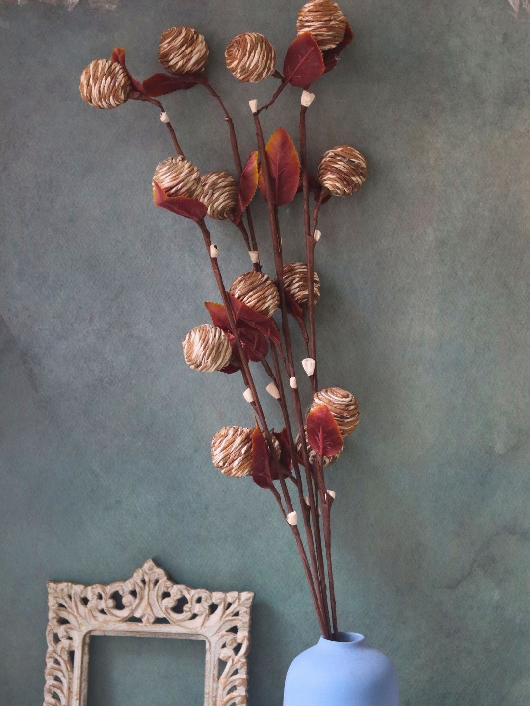 

WEAVING HOMES Rust Artificial Flower Bunch