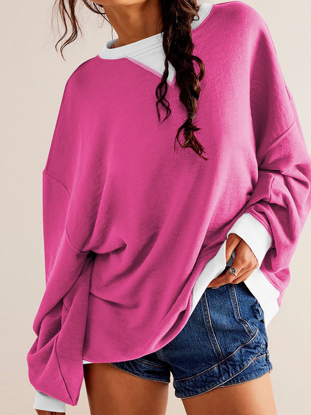 

StyleCast x Revolte Women Sweatshirt, Pink