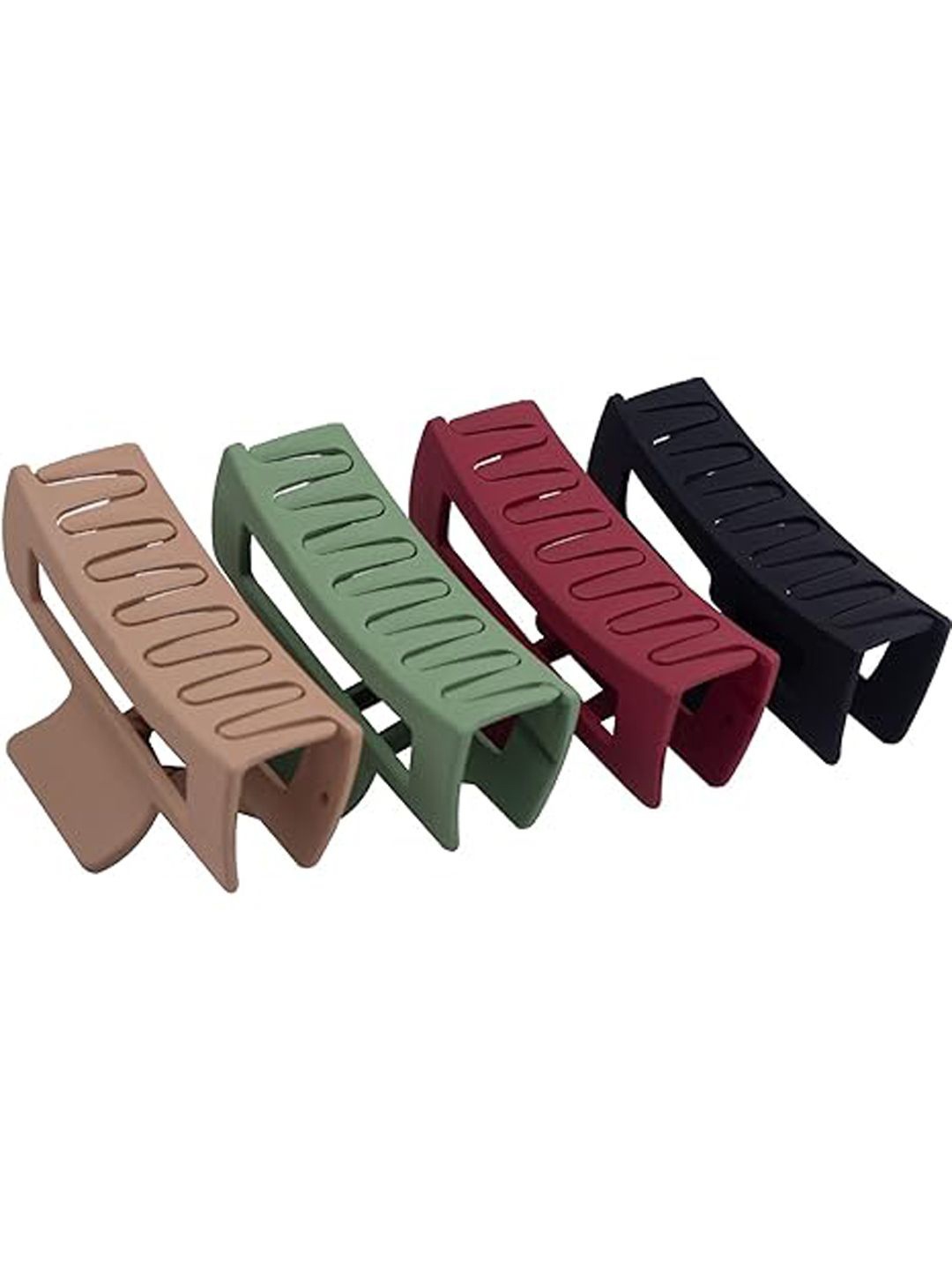 

Softwrap Set of 4 Women Claw Clip, Maroon