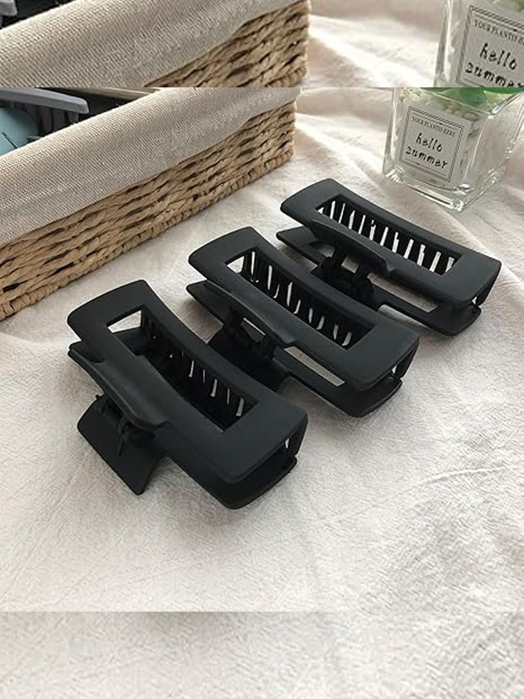 

Xivir Set Of 3 Women Claw Clips, Black