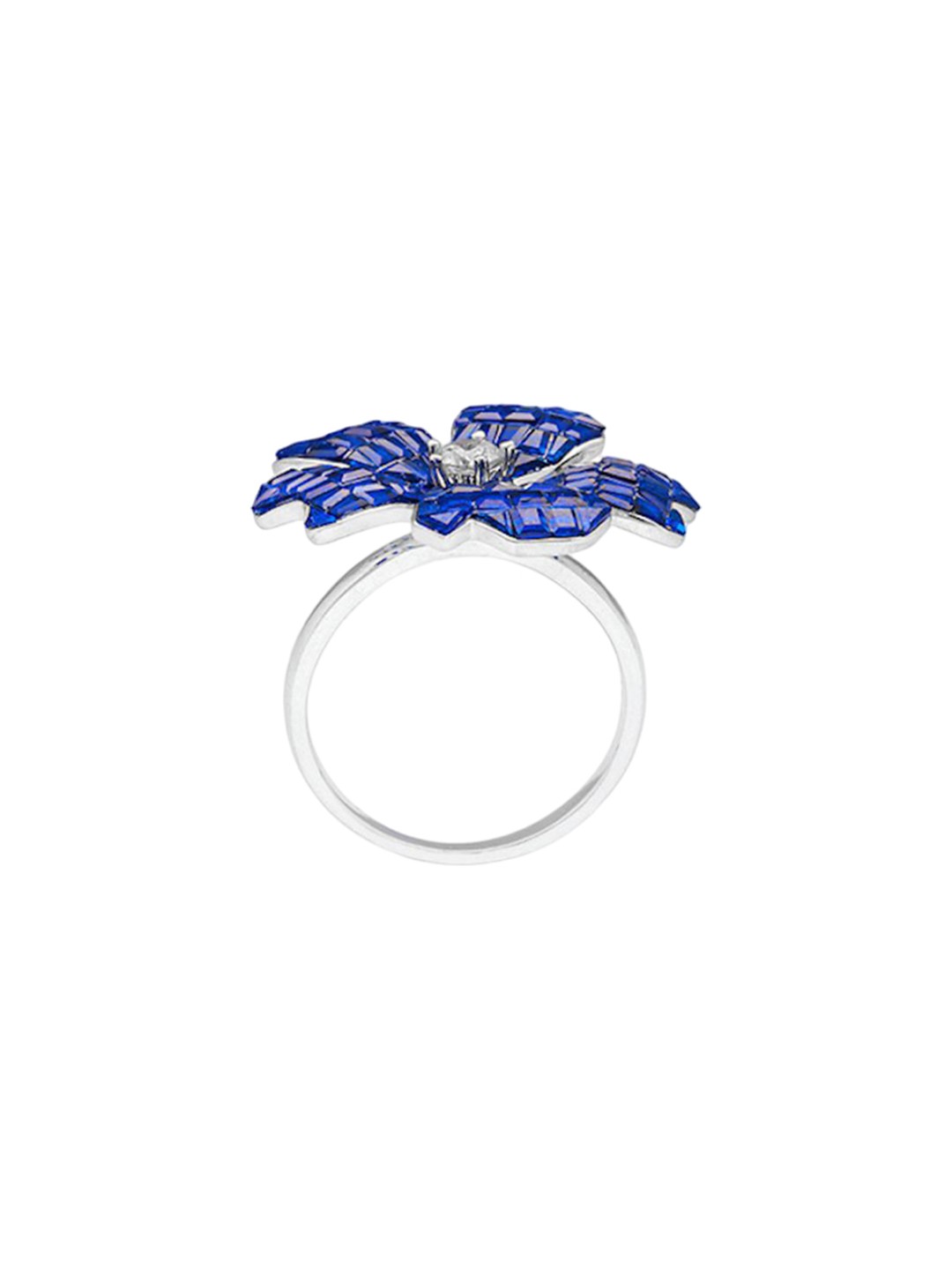 

MISS JO 92.5 Sterling Silver Rhodium Plated Cubic Zirconia Stone Studded Finger Ring