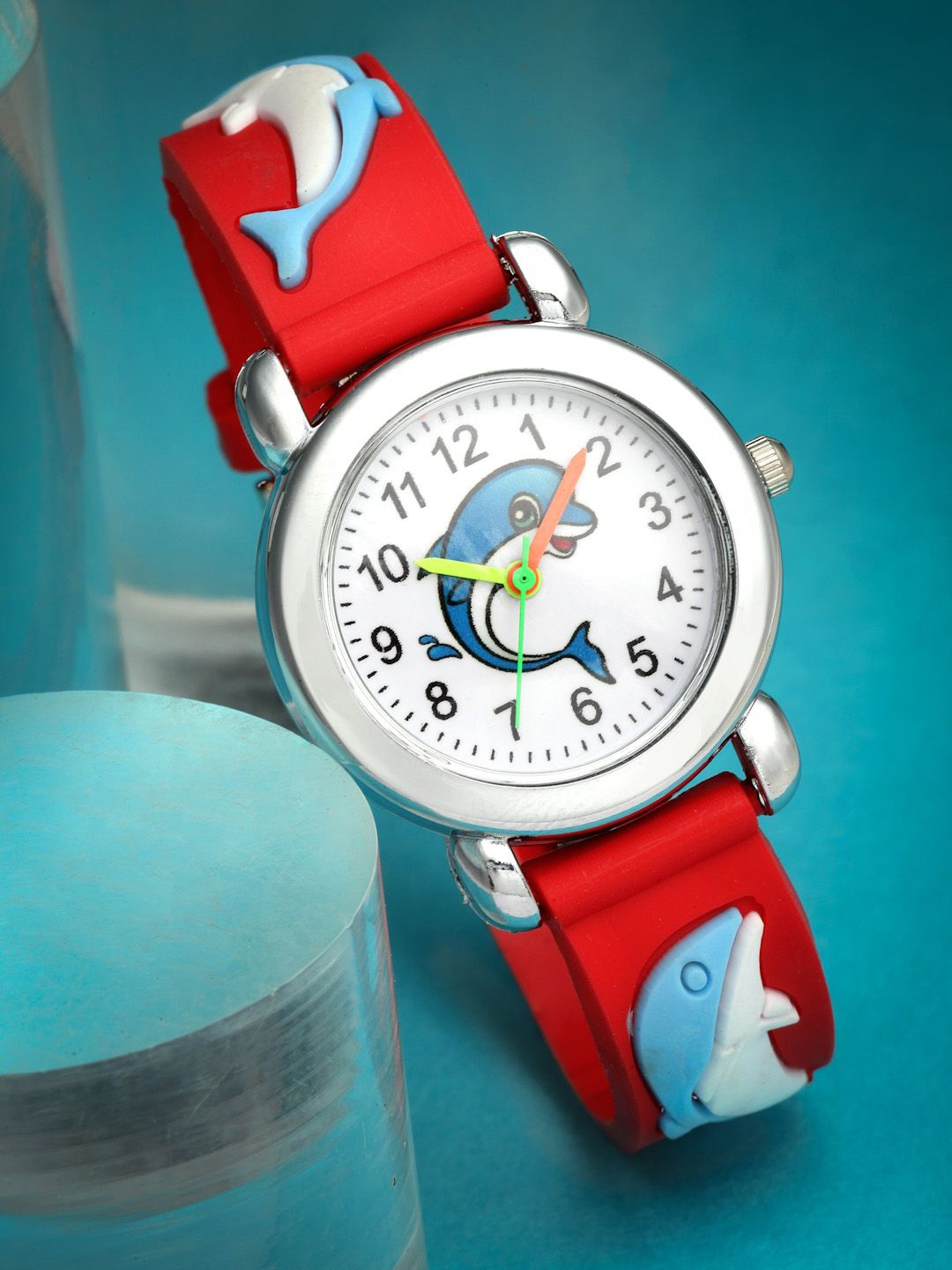 

Stoln Girls Round Dial Analog Watch, Red