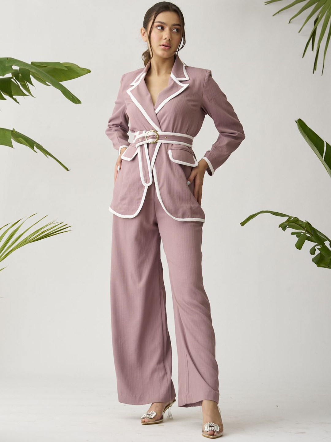 

Risate Blazer & Trousers Co-Ord Set, Mauve