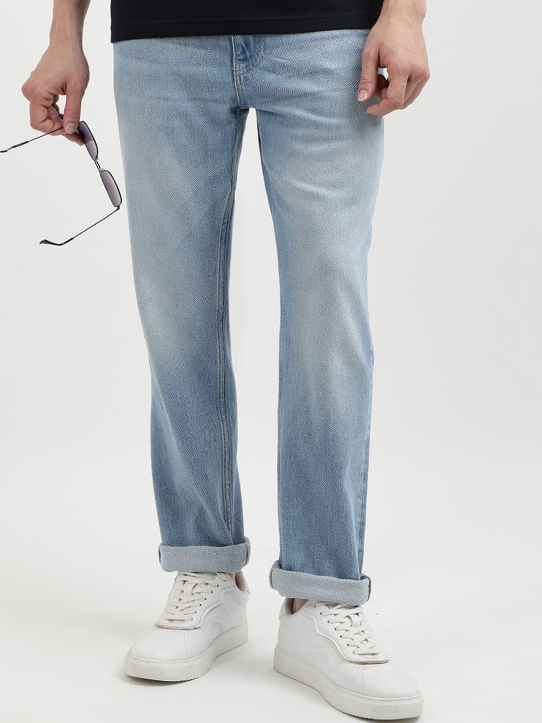 

Tommy Hilfiger Men Mid-Rise Cotton Stretchable Jeans, Blue