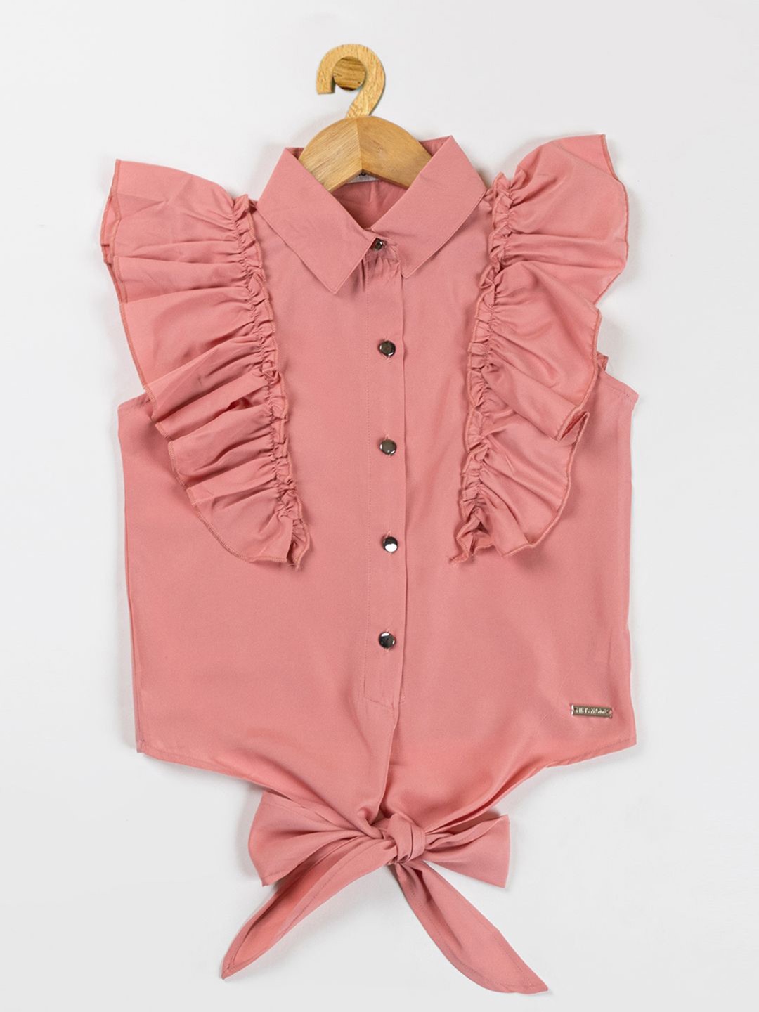 

PAMPOLINA Shirt Style Top, Peach