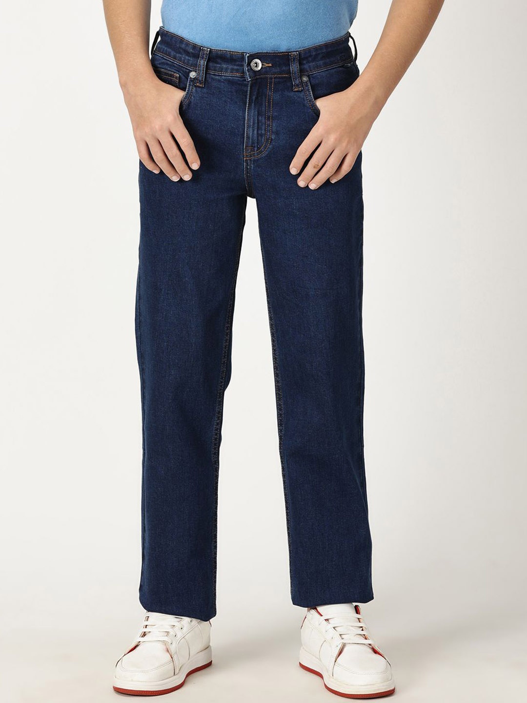 

Nautica Boys Smart Mid-Rise Slim Fit Stretchable Jeans, Navy blue