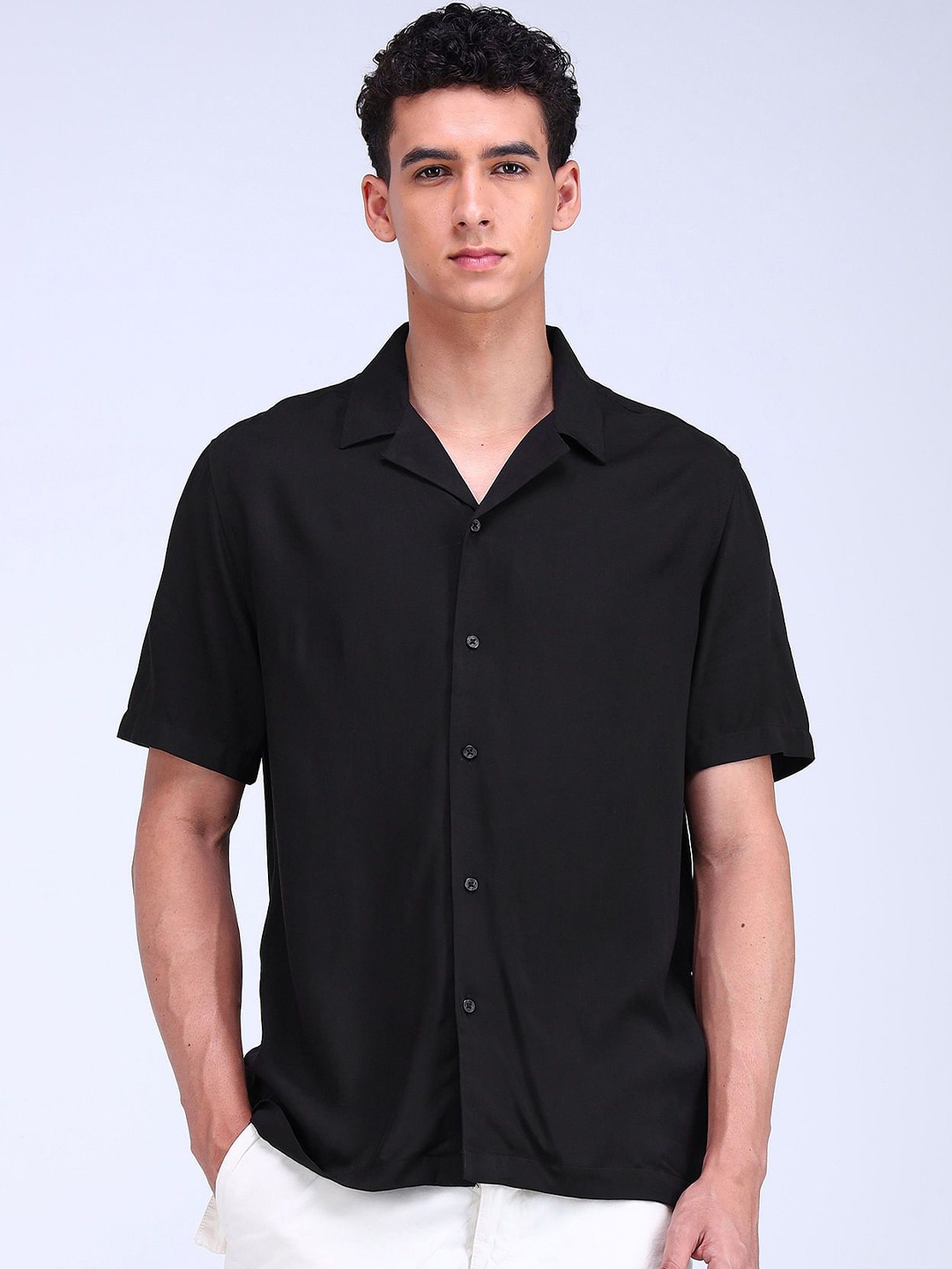 

Flying Machine Men Opaque Casual Shirt, Black