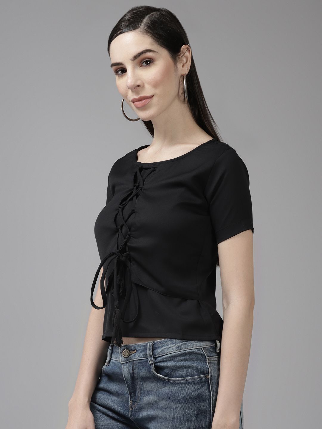 

BAESD Georgette Top, Black