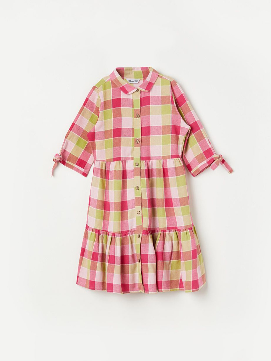 

Fame Forever by Lifestyle Checked Shirt Dress, Multi