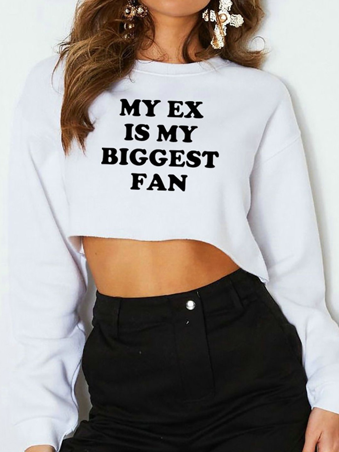 

StyleCast x Revolte Women Printed Sweatshirt, White