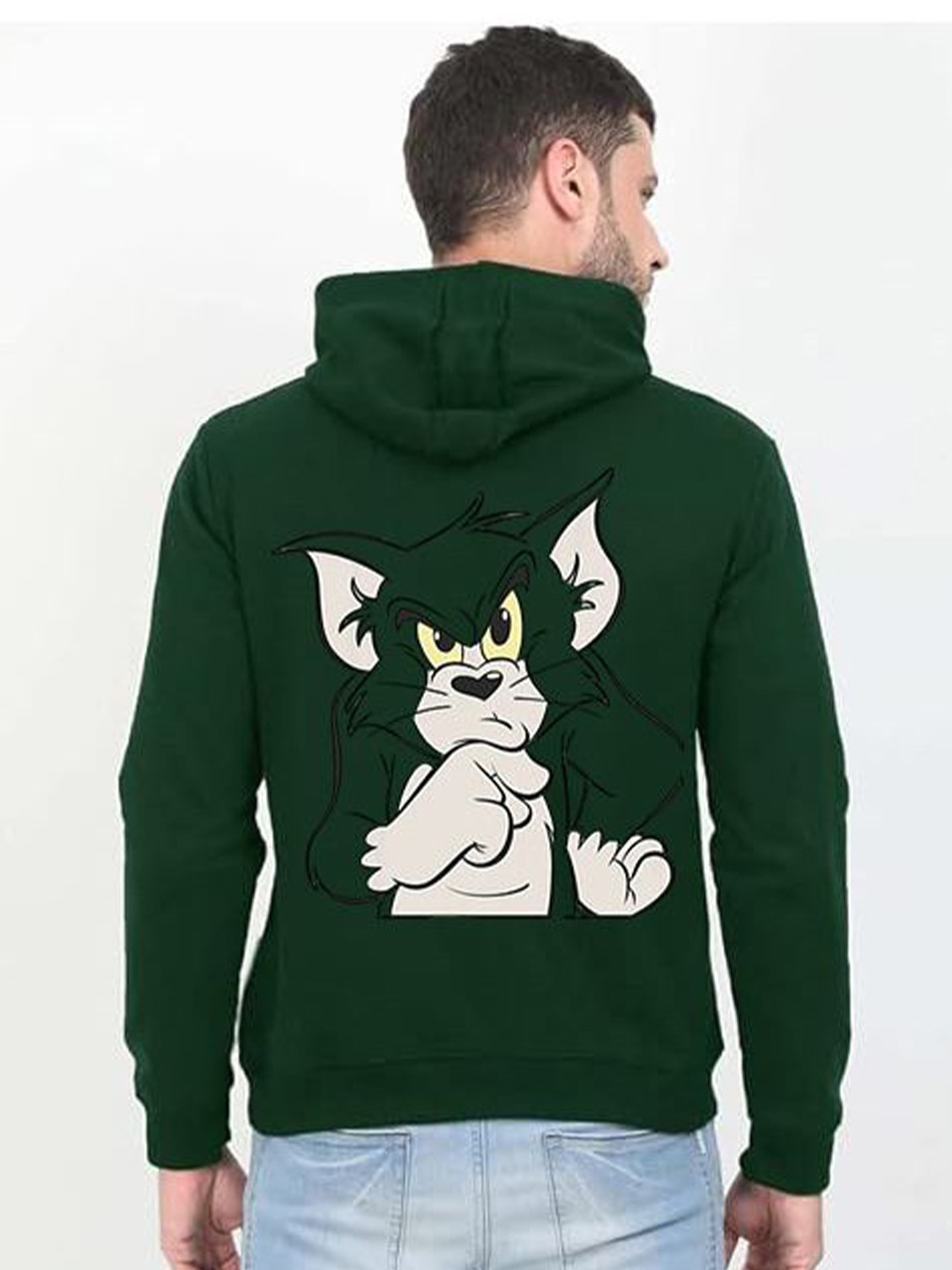 

GLITO Men Hooded Sweatshirt, Green