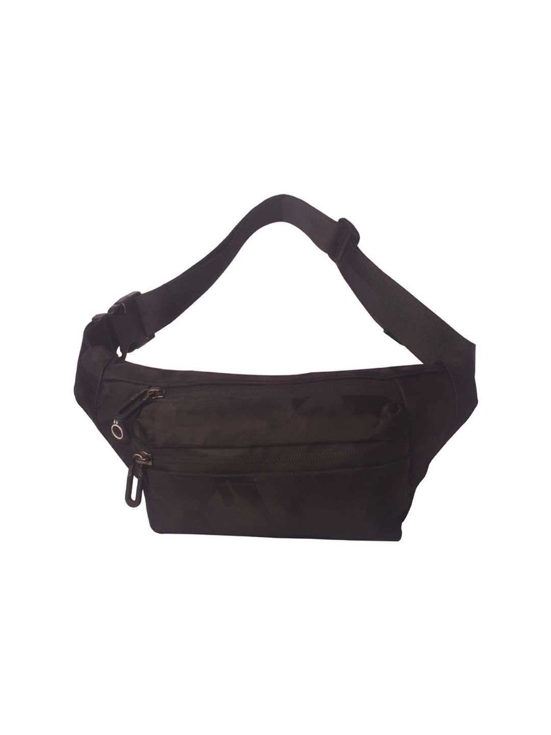 

Bagkok Zipped Waist Pouch, Black