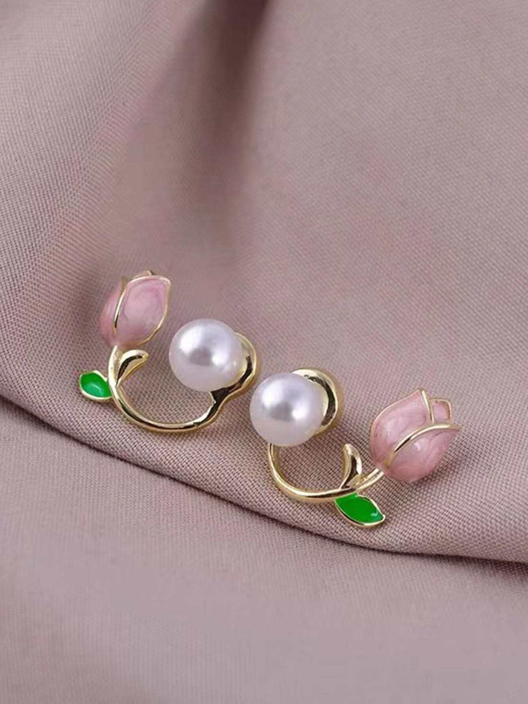 

KRENOZ Classic Studs Earrings, Pink