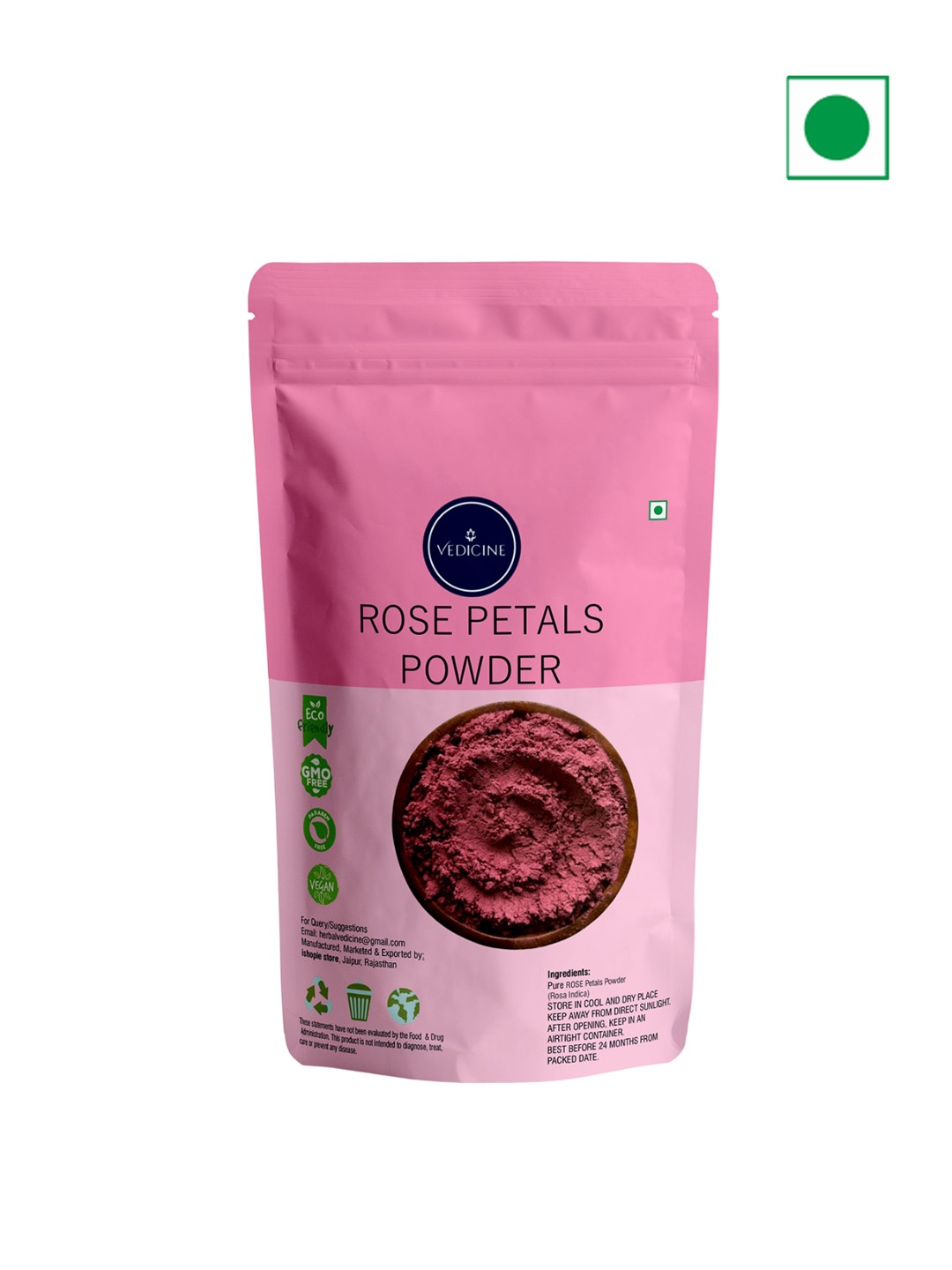 

VEDICINE Rose Petals Powder - 100g