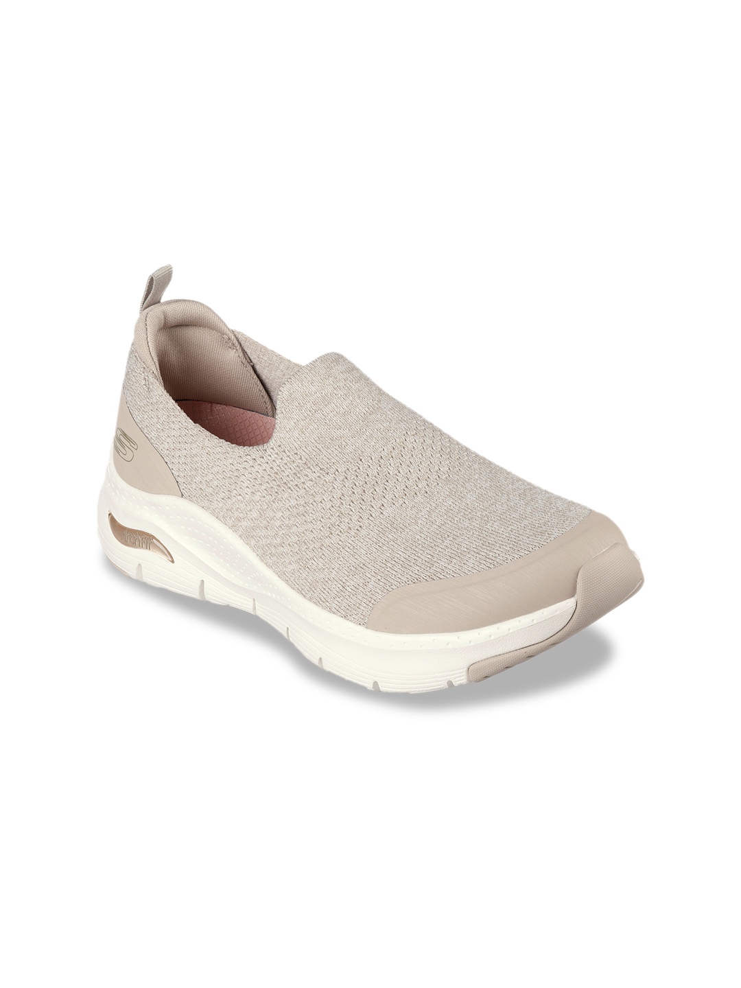 

Skechers ARCH FIT - QUICK START Women Slip-On Sneakers, Taupe