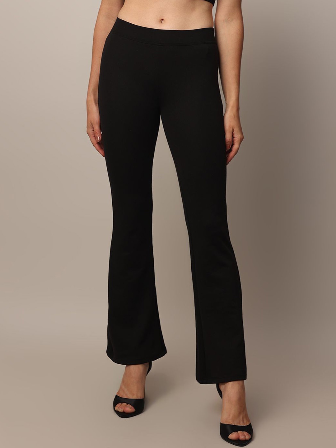 

ONLY Women Flared High-Rise Trousers, Black