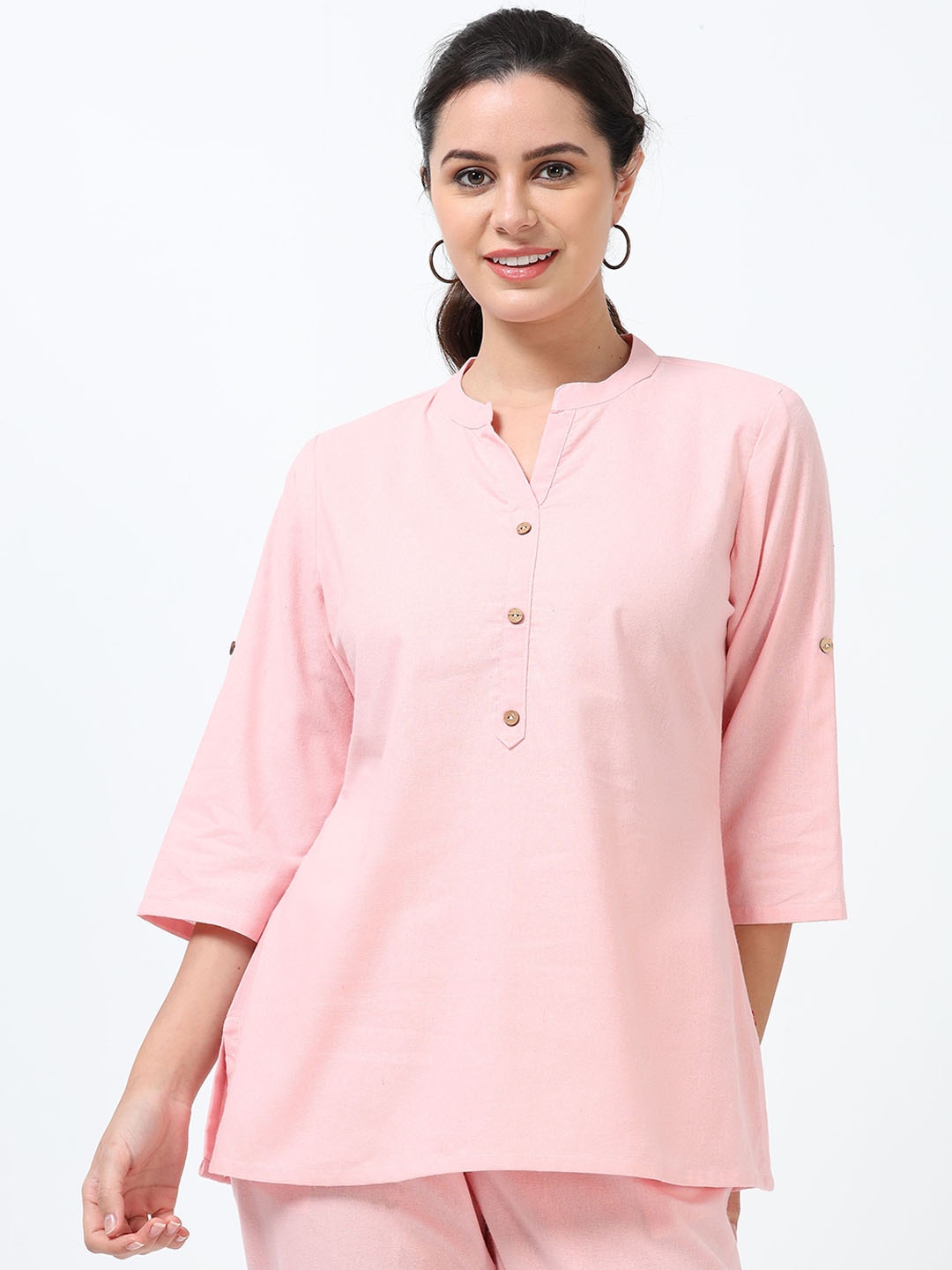 

Marcia Women Chikankari Kurta, Pink