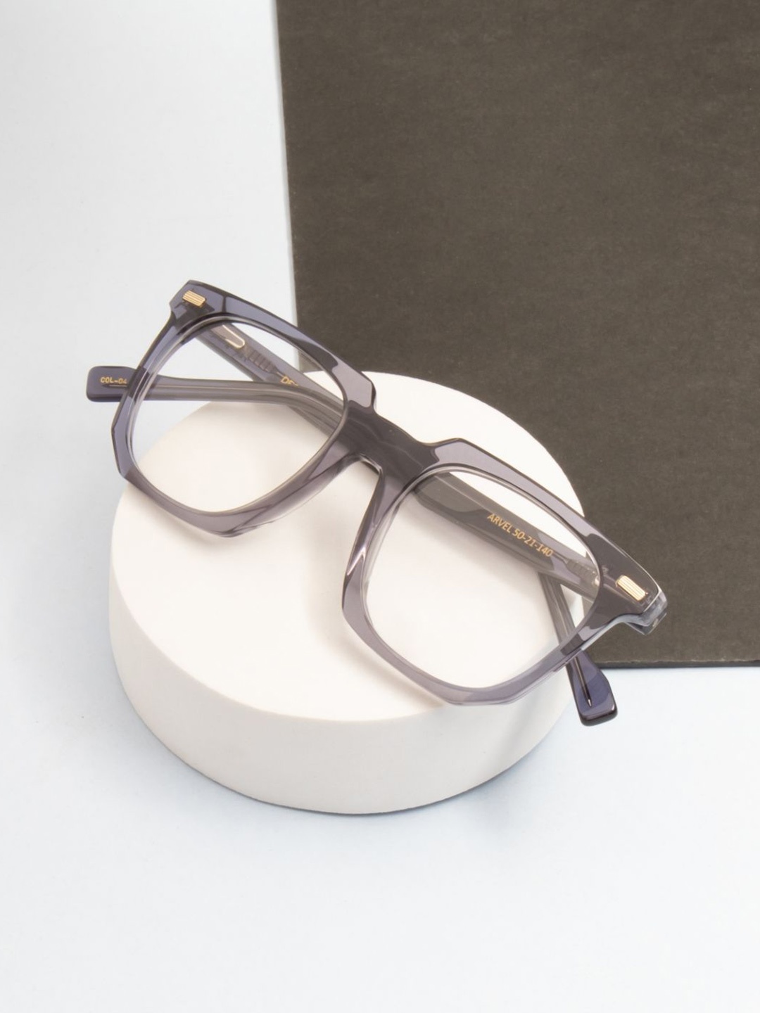 

Ted Smith Unisex 100% Acetate Full Rim Square Frames, Grey