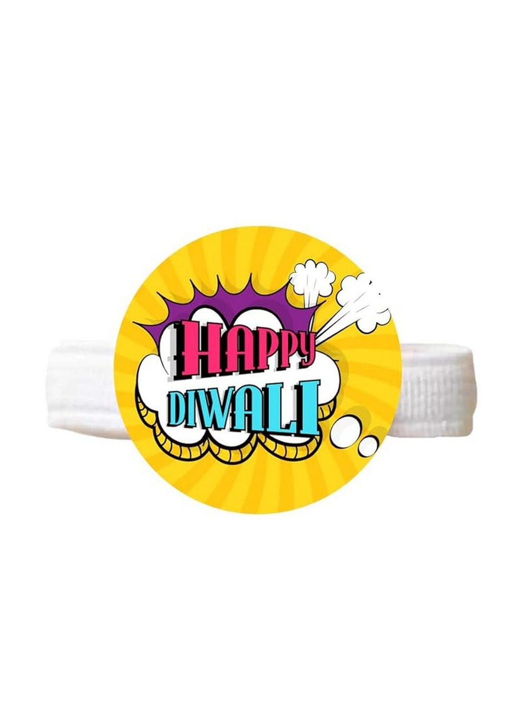 

THEYAYACAFE Elasticated Rakhi, Yellow