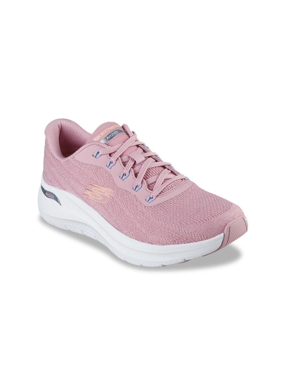 

Skechers ARCH FIT 2.0-RICH VISION Women Printed Lace-Ups Sneakers, Mauve