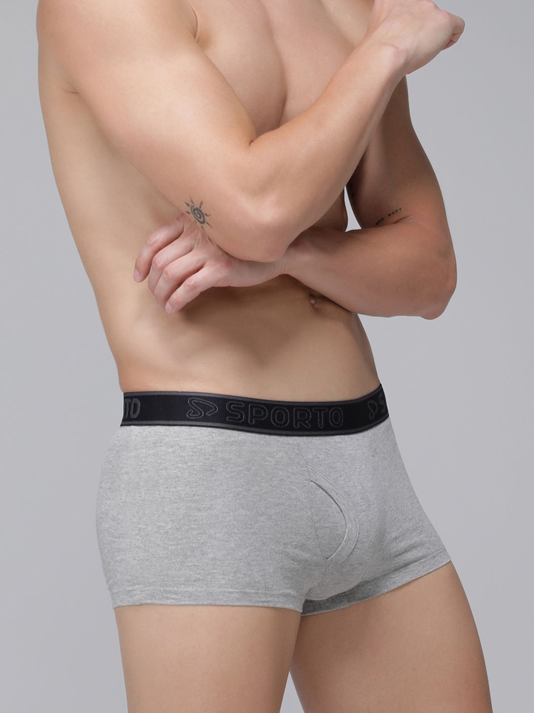 

SPORTO Cotton Short Trunks SP-TRM1020-GM-S-1PC, Grey