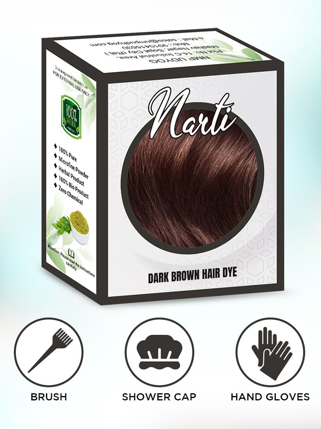 

NARTI Nourishing Henna Hair Dye- Dark Brown- 60g