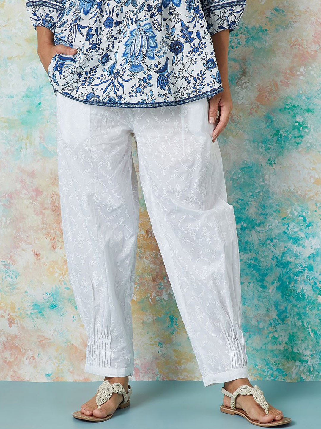 

Melange by Lifestyle Women Trousers, Off white