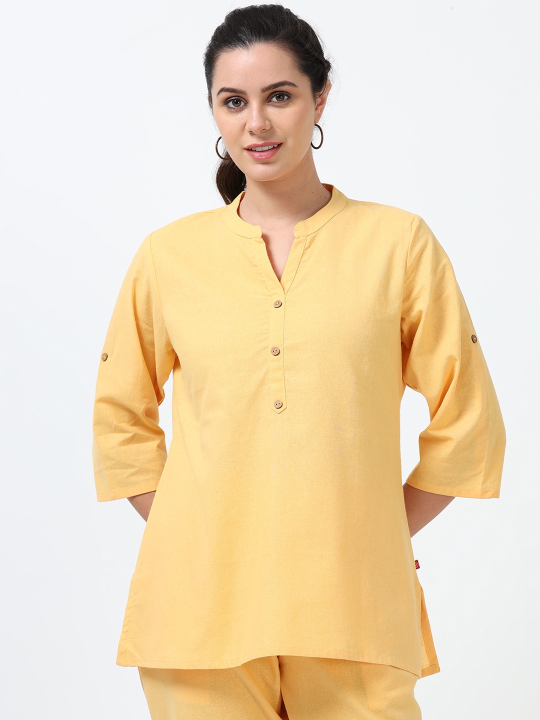 

Marcia Women Chikankari Kurta, Yellow