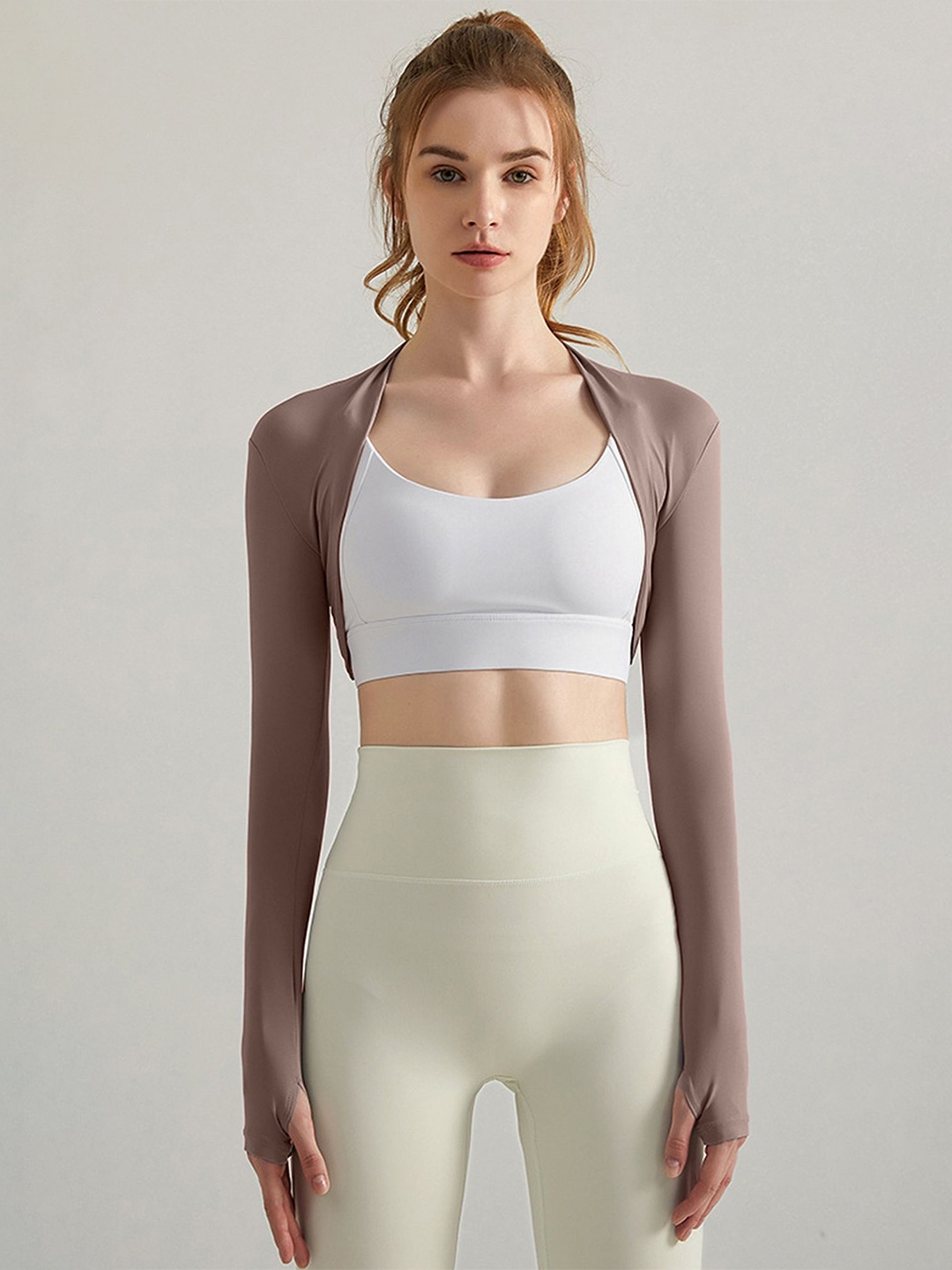 

LULU & SKY Bralette Top, Coffee brown
