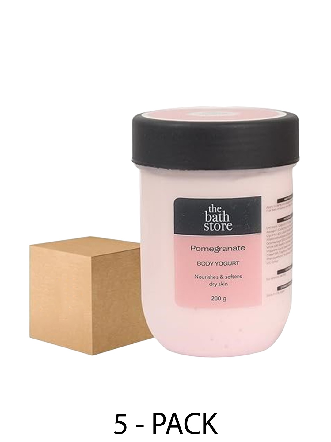 

The Bath Store Set Of 5 Pomegranate Body Yogurt Lotion- 200gm Each, Pink