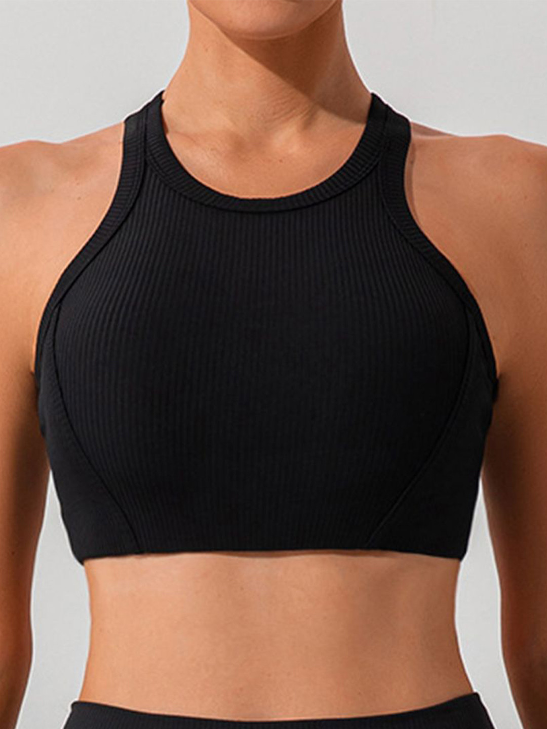 

LULU & SKY Tank Crop Top, Black